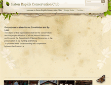 Tablet Screenshot of eatonrapidsconservationclub.org